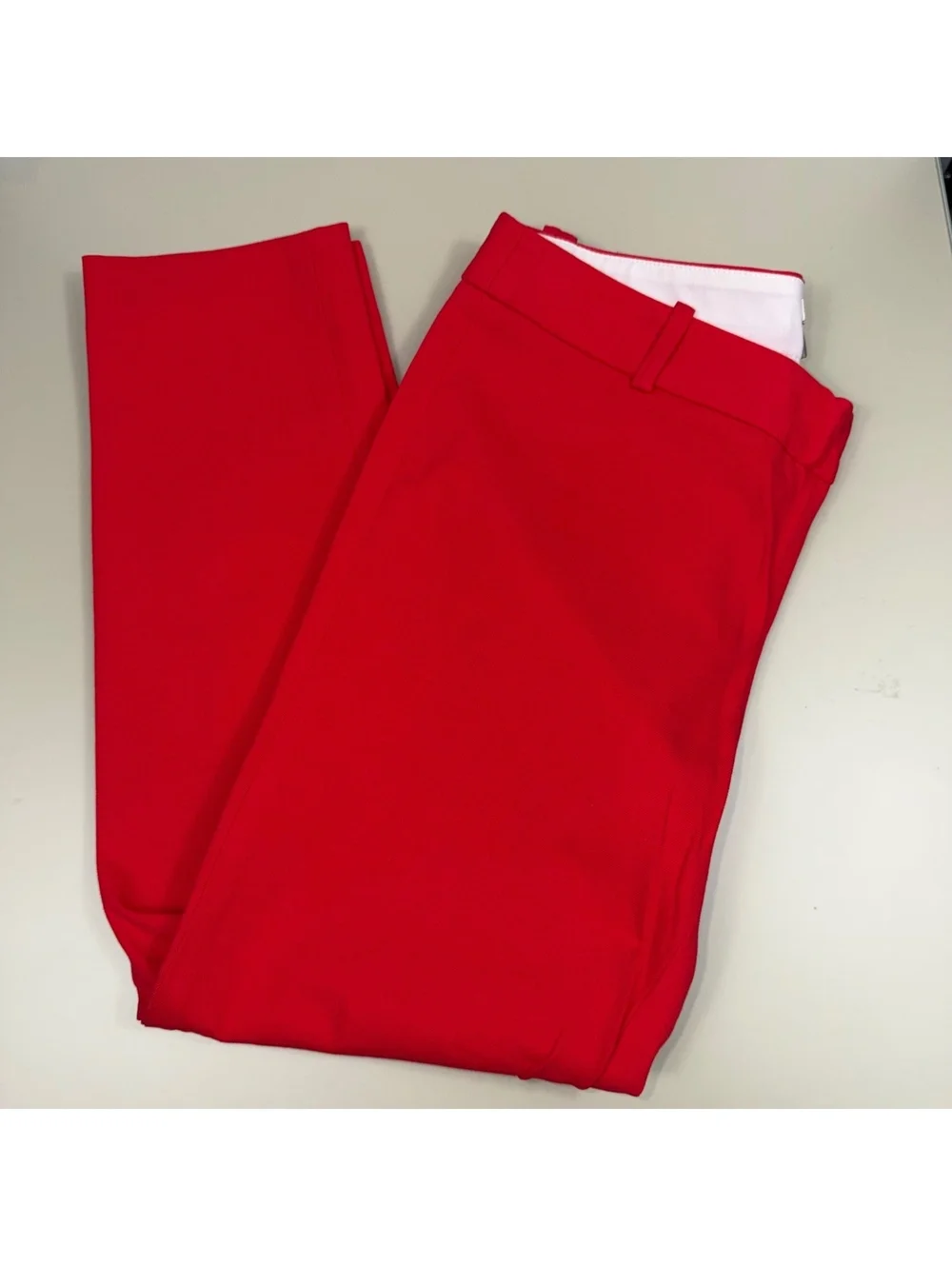 J.Crew Stretch Women’s Red Cropped Dress Pants Size 6